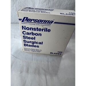 Personna Nonsterile Carbon Steel Surgical Blades 150 Count American Safety Razor